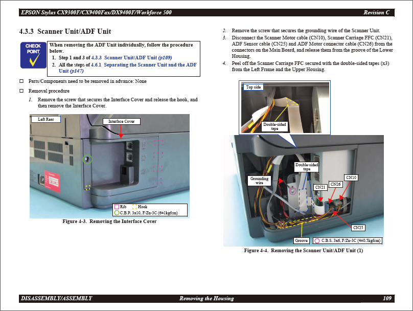 Epson Stylus Workforce500 CX9300F CX9400Fax DX9400F Service Manual-5 Epson Stylus Workforce500 CX9300F CX9400Fax DX9400F Service Manual-5